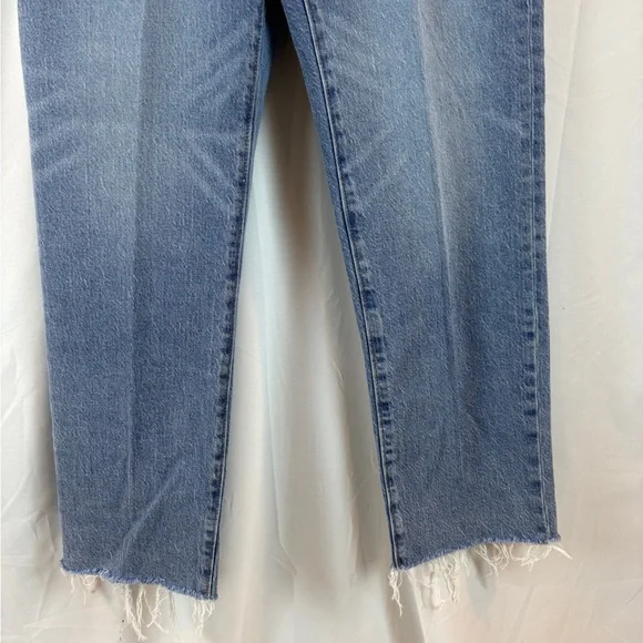 LOFT Light Blue The Straight Leg Jeans 4/27 SKU 6 - Picture 5 of 7